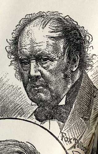 Engraving of Talbot  -  based on a photograph by Moffat