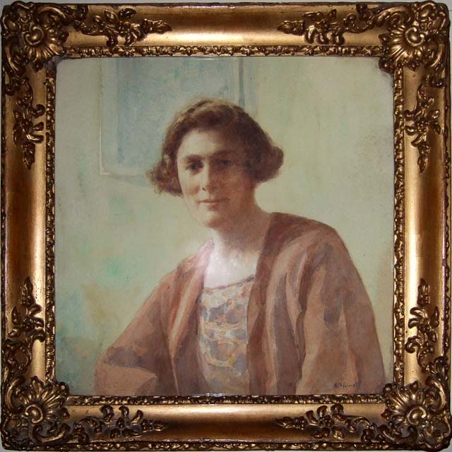 A portrait painting by RS Forrest.  When and where was this portrait painted.  Who is the subject?