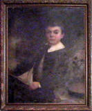 Painting by John Horsburgh  -  A boy holding a model yacht