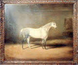 A painting of a hores by the early Edinburgh photographer and artist, James Howie. 