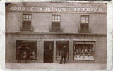 The shop in Nicholson Street belonging to John Clunie Morrison  -  His elder daughter married the Edinburgh professional photographer, Richard Stuart Brown
