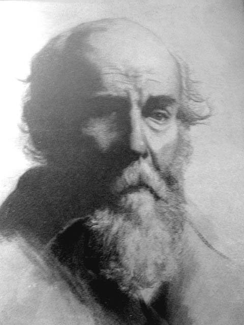 Charcoal or pencil sketch of the Wishaw Photographer and Edinburgh Photogrpahic Society lecturer, Charles Reid