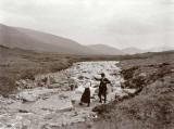 Photograph from the family of Horatio Ross  - Putting up the Rods in the Scottish Highlands