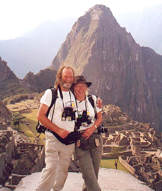 EPS Members, Doug Hamilton and Sue Hill  -  on holiday at Machu Picha, Peru