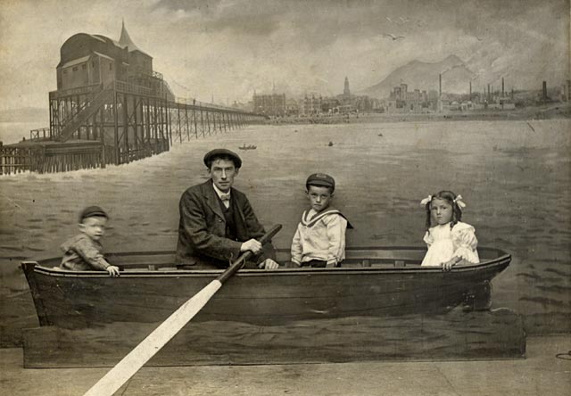 Photograph from Robert Turnbull's Studio, Portobello  -  Four in a Boat