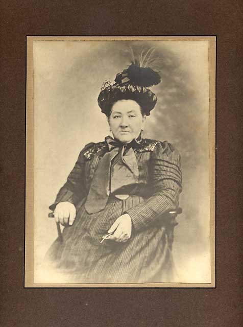 A portrait probably of the mother of William Wood of Wood Brothers, Wholesale Fishmerchants, Newhaven  -  photographer not known