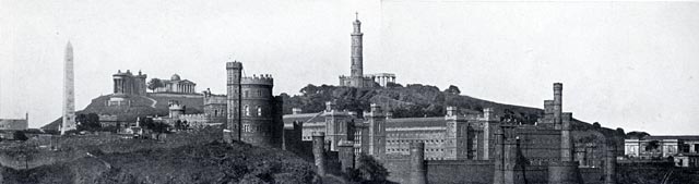 W R & S Ltd  -  Photograph from the early-1900s  -  Looking from North Bridge towards Calton Jail and Calton Hill