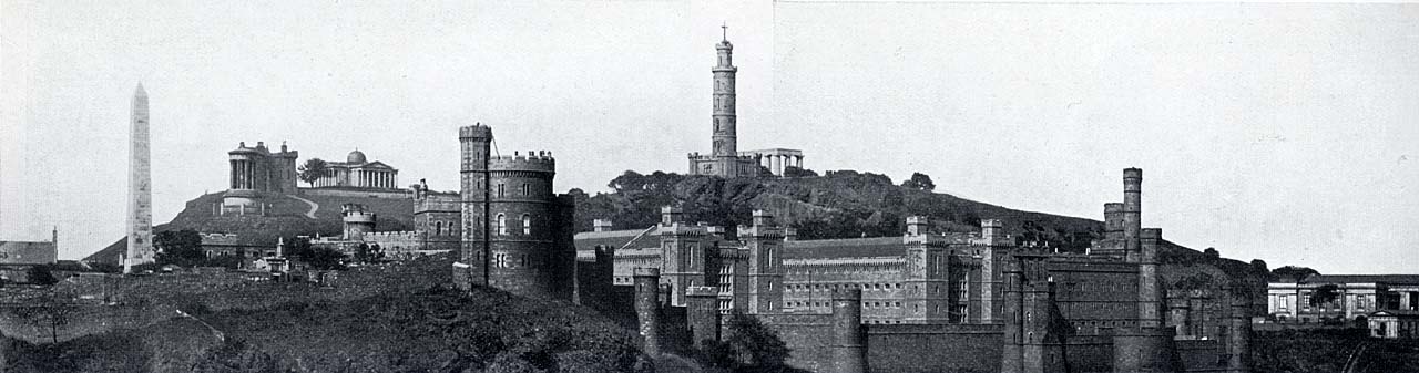 W R & S Ltd  -  Photograph from the early-1900s  -  View from North Bridge looking towards Calton Jail and Calton Hill