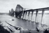 W R & S Ltd  -  Photograph from the early-1900s  -  The Forth Rail Bridge and Queensferry Ferry