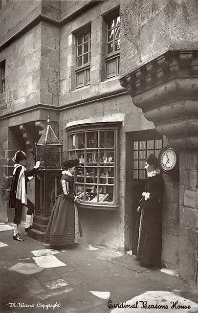 'Old Edinburgh' exhibit at the International Exhibition, Edinburgh, 1886   -  by Marshall Wane  -  Page 7  -  Cardinal Beaton's House