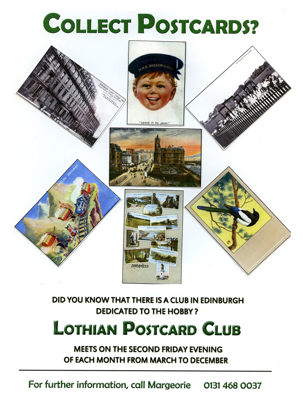 Poster for Lothianh Postcard Club