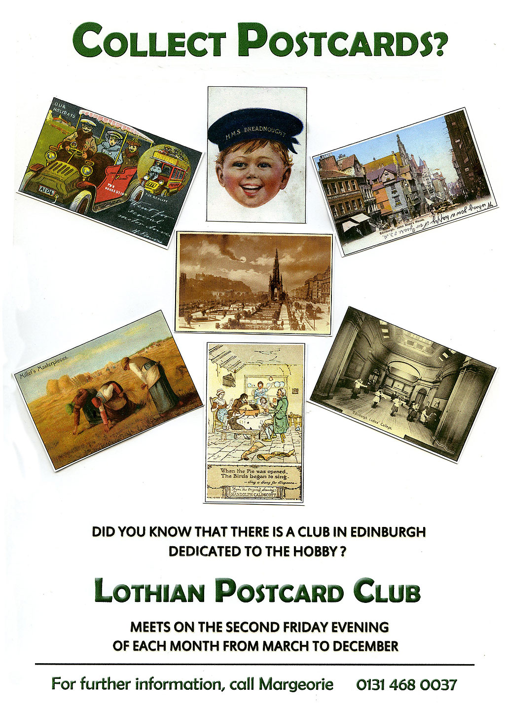 Poster for Lothianh Postcard Club