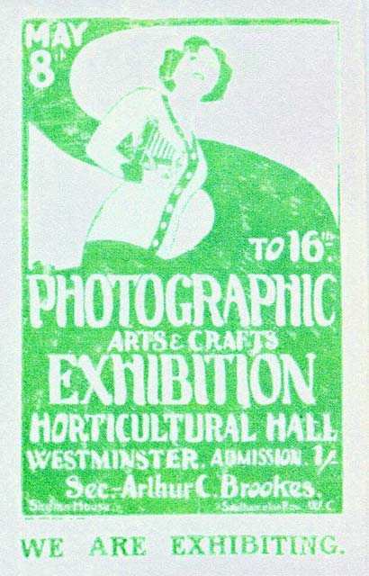 Advertisement for Photographic Fair at Horticultural Hall, London  -  1922