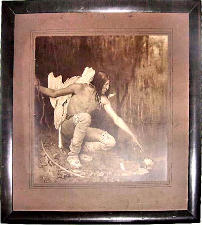 A W Elson photograph titled ' Indian and the Lily'