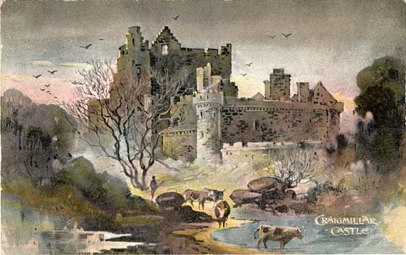 Postcard view in the Albany Series  -  Craigmillar Castle