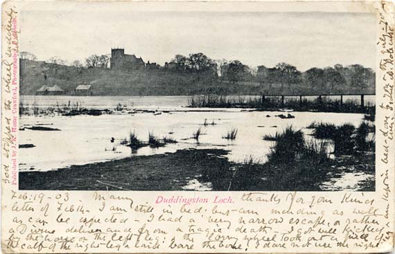 Postcard by J K Home Crawford  -  Duddingston Loch