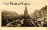 Princes Street  -  Post Card with Christmas greeting