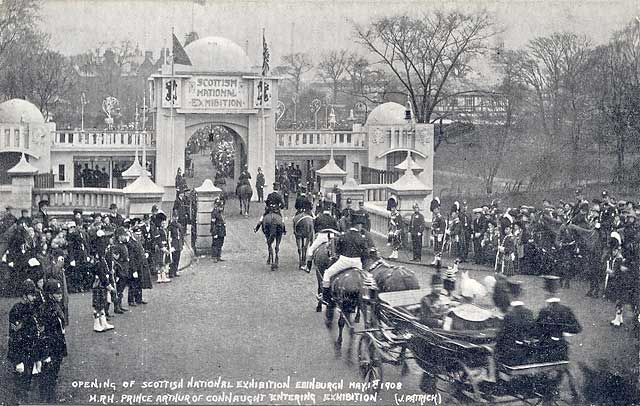 Postcard by Durie Brown  -  Scottish National Exhibition 1908  -  Saughton Park, Edinburgh