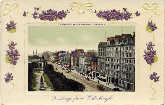 GDD Postcard  -  Star Series  -  Princes Street, looking west