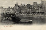 Postcard  by Hartmann -  Leith:  The Shore, beside the Water of Leith