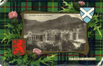 Hartmann Real Glossy Tartan Series Postcard  -  Holyrood Palace  -  Stewart Hunting Tartan