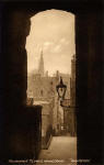 Advocates' Close, off the Royal Mile  -  Looking down  -  Postcard  -  W J Hay  -  'Knox series'