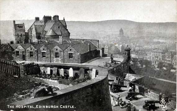 Postcard by Alex A Inglis  -  Edinburgh Castle Hospital