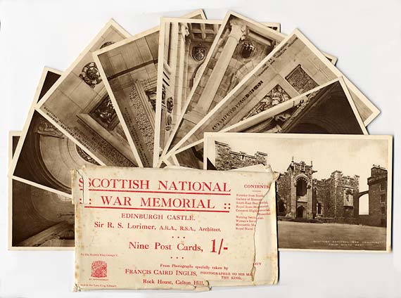 Postcard by Francis Caird Inglis  -  The Scottish National War Memorial, Edinburgh Castle  -   9 Postcard views for a shilling