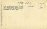 The back of a postcard by Francis Caird Inglis  -  The National War Memorial, Edinburgh Castle  -  Cameron Highlanders' Memorial