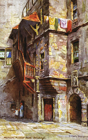 Riddle's Court  -  Postcard from early-1900s