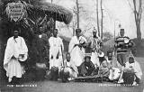 Postcard by John A McCulloch, Edinburgh  -  Musicians in the Senegalese Village at the Scottish National Exhibition, 1908