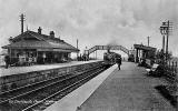 J McCulloch Postcard of Davidson'e Mains Railway Station