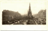 Postcard  -  James Patrick  -  Castle Series  -  Princes Street and the Scott Monument