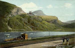 Postcard by RB (Rock Brothers)  -  St Margaret's Loch and St Anthony's Chapel in Holyrood Park