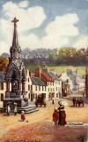 Raphael Tuck 'Oilette' postcard  -  Statue to the 6th Duke of Athol, Dunkeld, Scotland