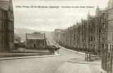 Postcard by an unidentified publisher  -  Craiglockhart Primary School and Ashley Terrace, North Merchiston  -  Early 1900s