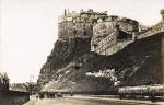 Patrick Thomson postcard  -  Edinburgh Castle from Johnston Terrace