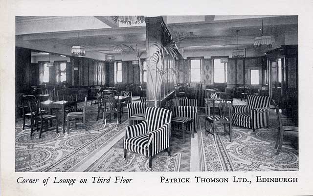 Patrick Thomson post card  -  The corner of the lounge on the 3rd floor of the store