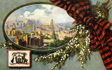 Raphael Tuck "Oilette" postcard  -  Canongate from Holyrood Palace