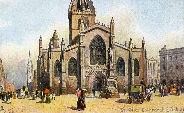 Raphael Tuck "Art" postcard  -  St Gile's Church