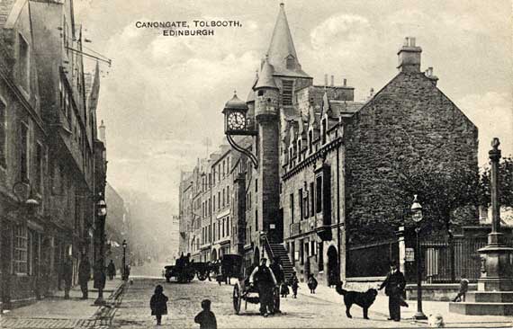 Postcard in the Universal Collotype Series  -  The Canongate Tolbooth