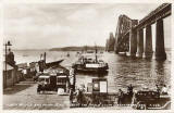 The Forth Rail Bridge and the ferry boat,Robert the Bruce, on the Queensferry Passage at South Queensferry