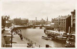 Valentine Postcard  - Shore and Inner Harbour, Leith: 1933