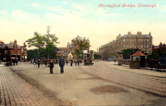 Postcard byu Valentine & Sons  -  Murrayfield Bridge, 1905