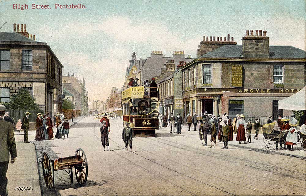 High Street, Portobello - Enlargement of a Valentine Postcard, 1901 photograph