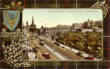 Valentine Postcard  -  View to the east along Princes Street, from an upper floor on Princes Street, close to its junction with Frederick Street