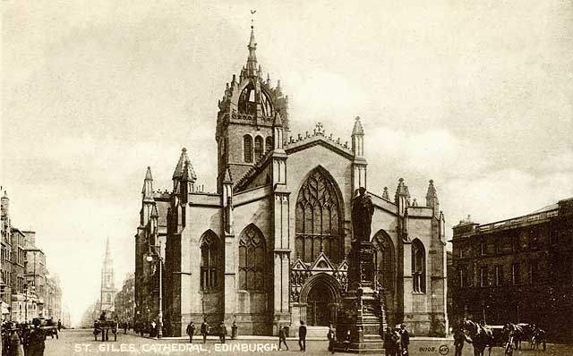 Raphael Tuck "Oilette" postcard  -  St Gile's Church