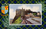 Valentine Postcard  -  Tartan Border  -  Gordon  -  Changing the Guard, Edinburgh Castle