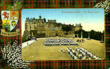 Valentine Postcard  -  Tartan Border  -  MacDonald  -  Edinburgh Castle and Esplanade