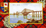 Valentine Postcard  -  Tartan Border  - MacIntosh  -  Forth Bridge